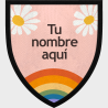 Parche escudo arcoíris