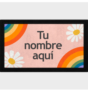 Parche rectangular arcoíris