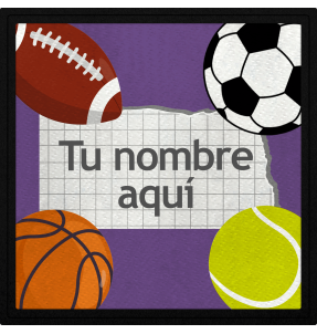 Parche cuadrado deporte