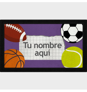 Parche rectangular deporte