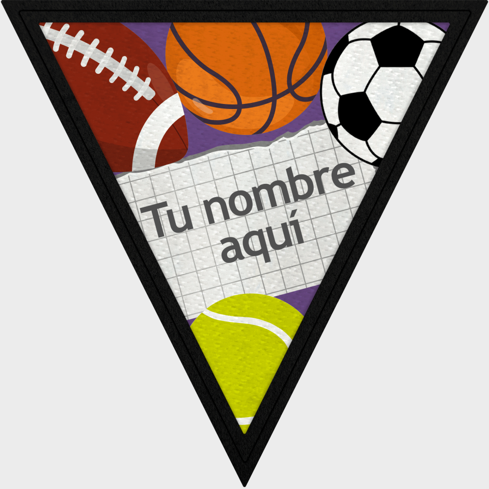 Parche triangular deporte