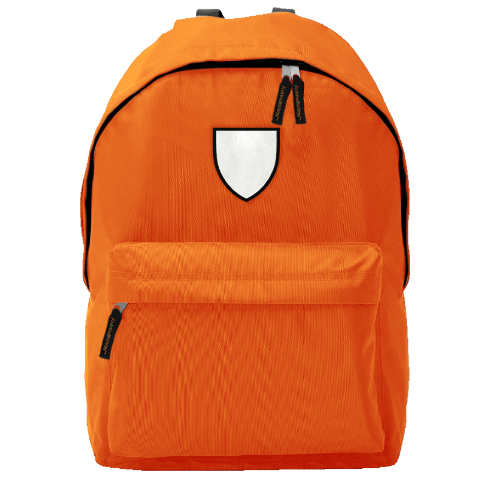 Mochila adulto con parche escudo personalizada