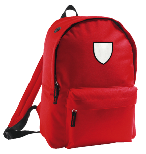 Mochila adulto con parche escudo personalizada