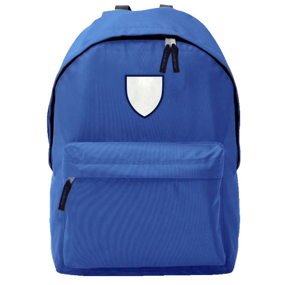 Mochila adulto con parche escudo personalizada
