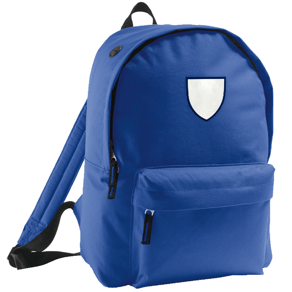 Mochila adulto con parche escudo personalizada