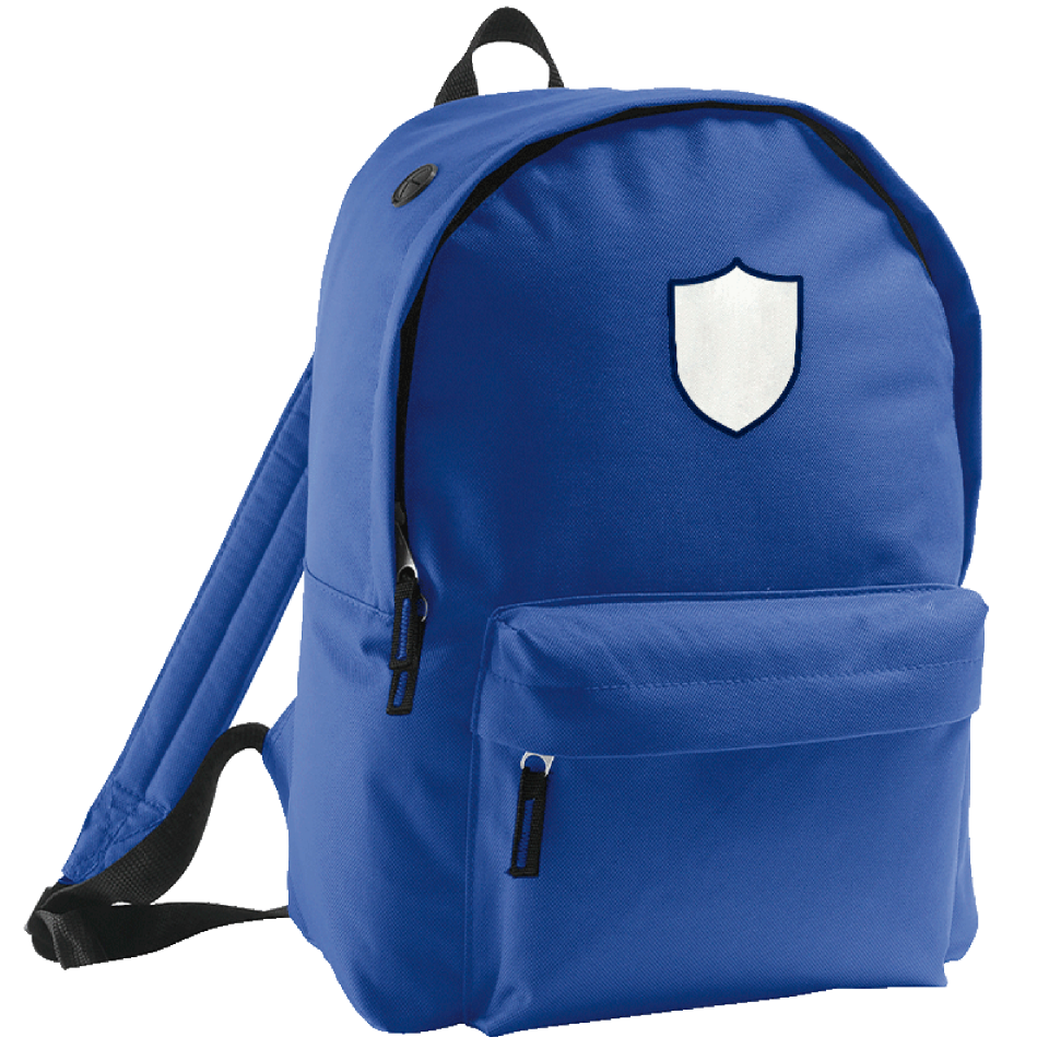 Mochila adulto con parche escudo 2 personalizada
