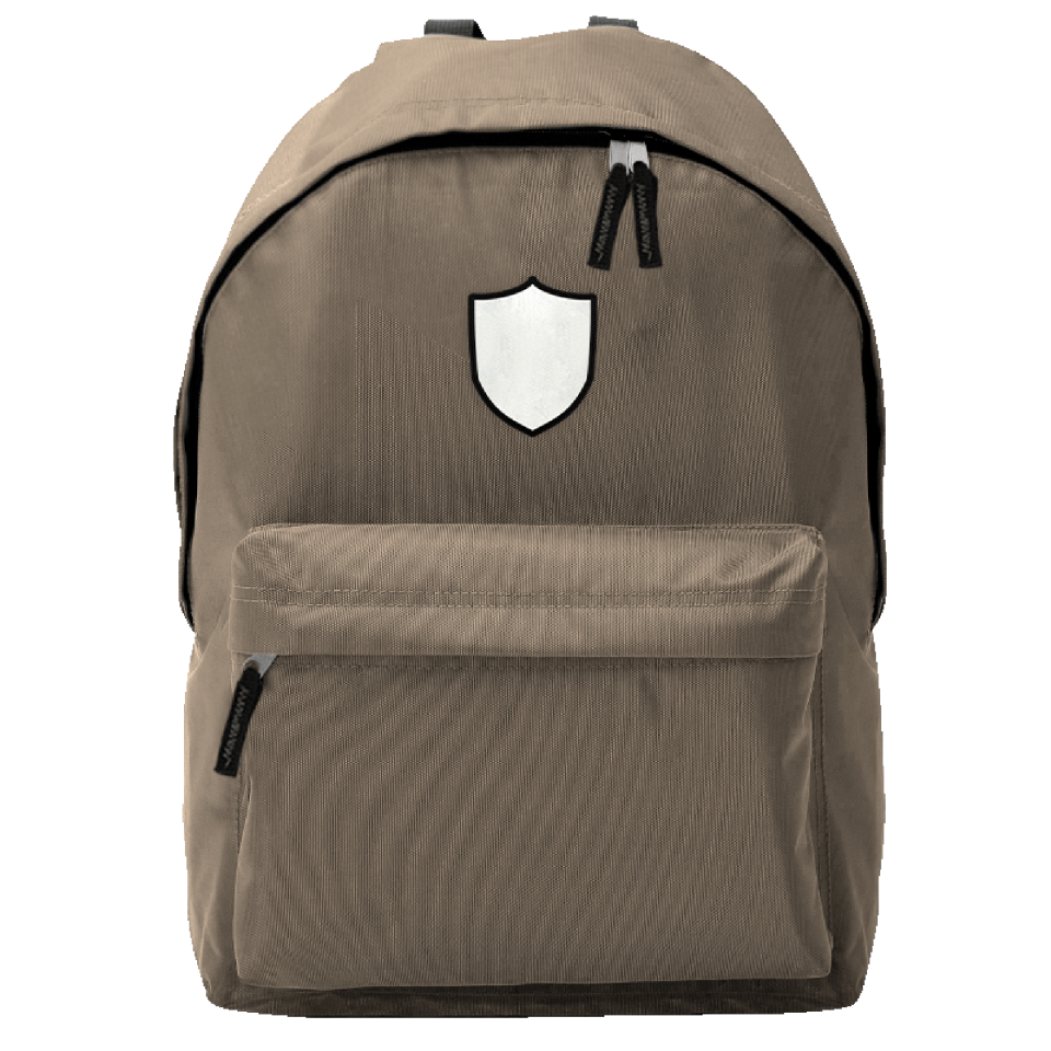 Mochila adulto con parche escudo 2 personalizada