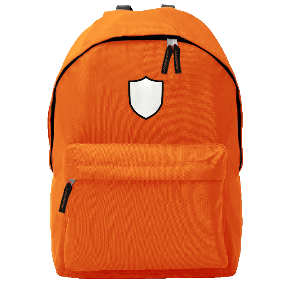 Mochila adulto con parche escudo 2 personalizada