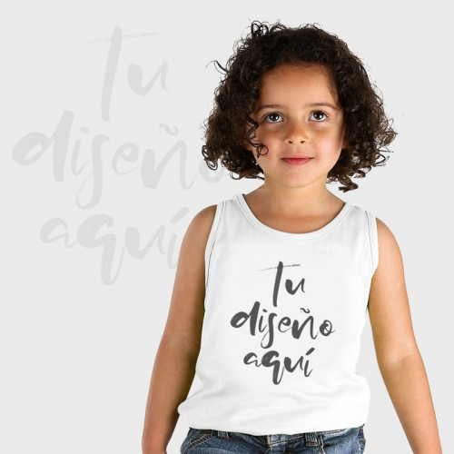 Cayo Paraíso Peticionario Camiseta niña tirantes personalizada, comprar online
