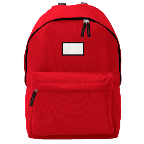 Mochila adulto con parche rectangular personalizada, comprar online