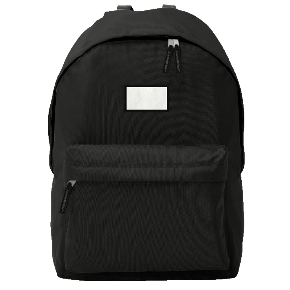 Mochila adulto con parche rectangular personalizada
