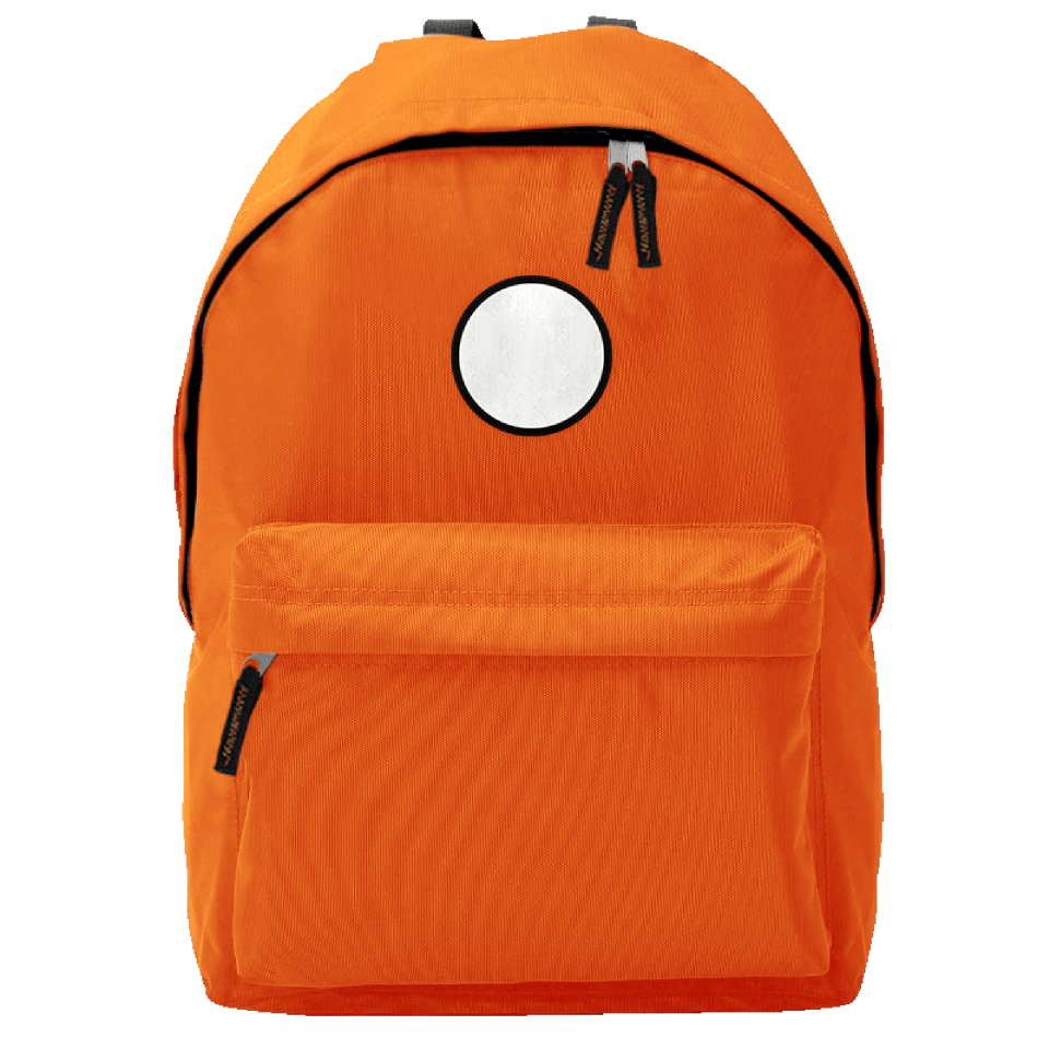 Mochila adulto con parche redondo personalizada