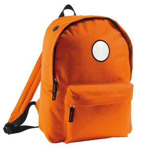 Mochila adulto con parche redondo personalizada