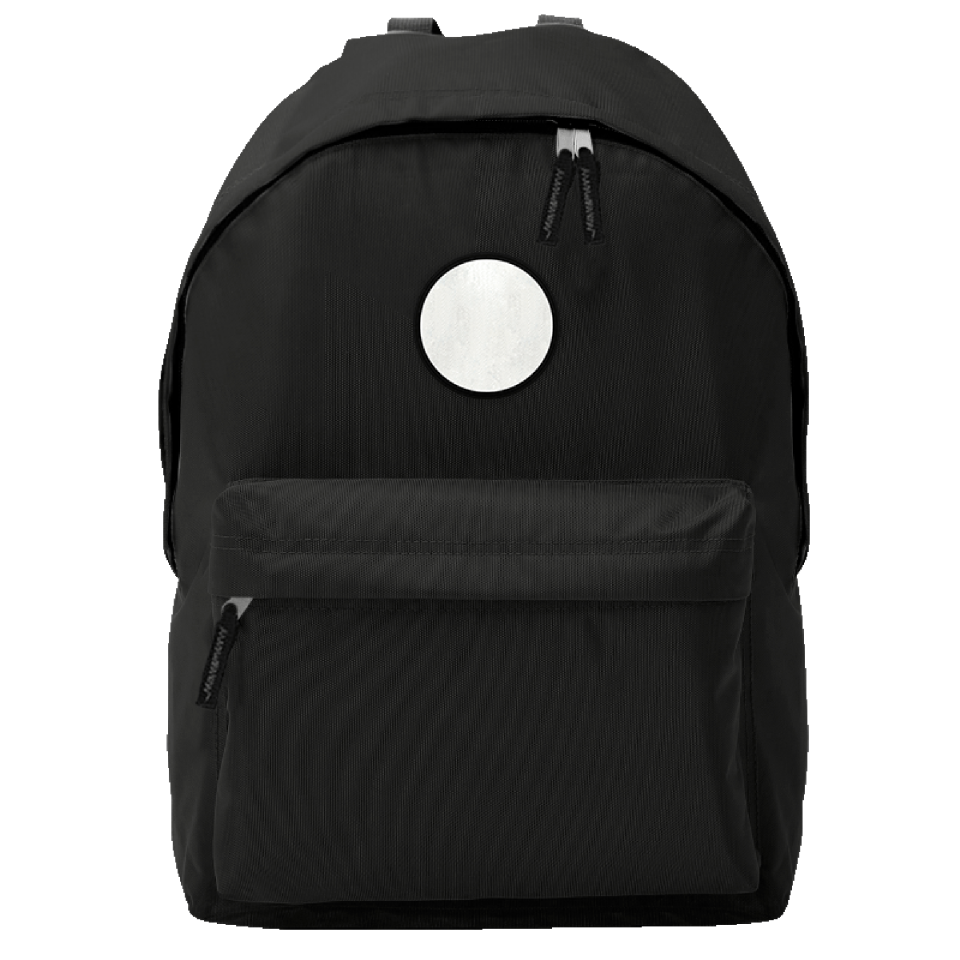 Mochila adulto con parche redondo personalizada