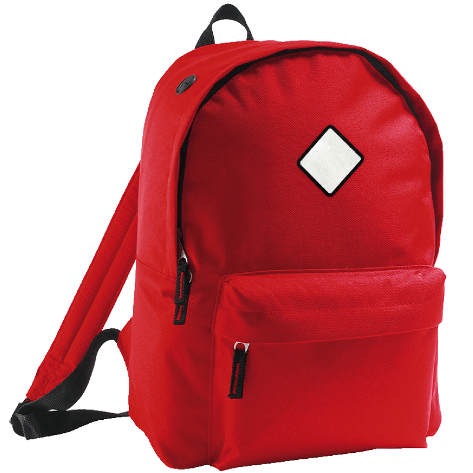 Mochila adulto con parche rombo personalizada