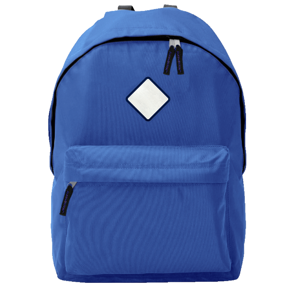 Mochila adulto con parche rombo personalizada