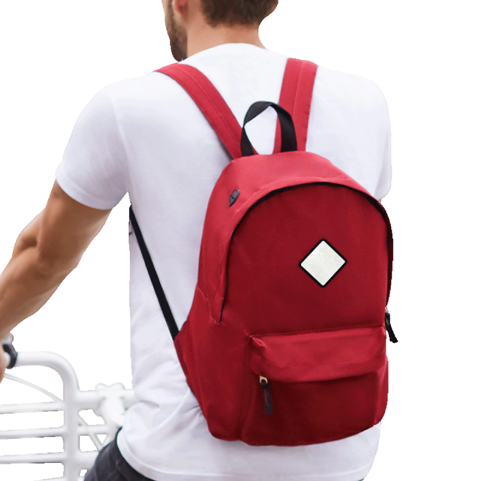 Mochila adulto con parche rombo personalizada