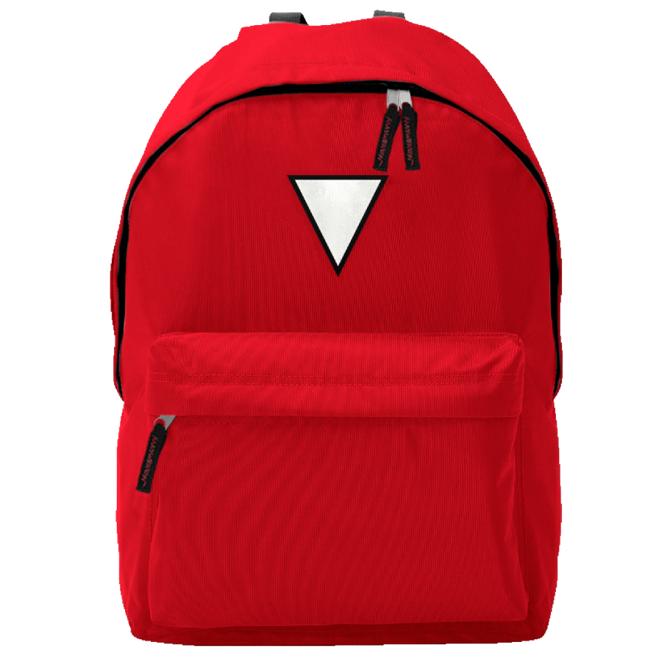 Mochila adulto con parche triangular personalizada