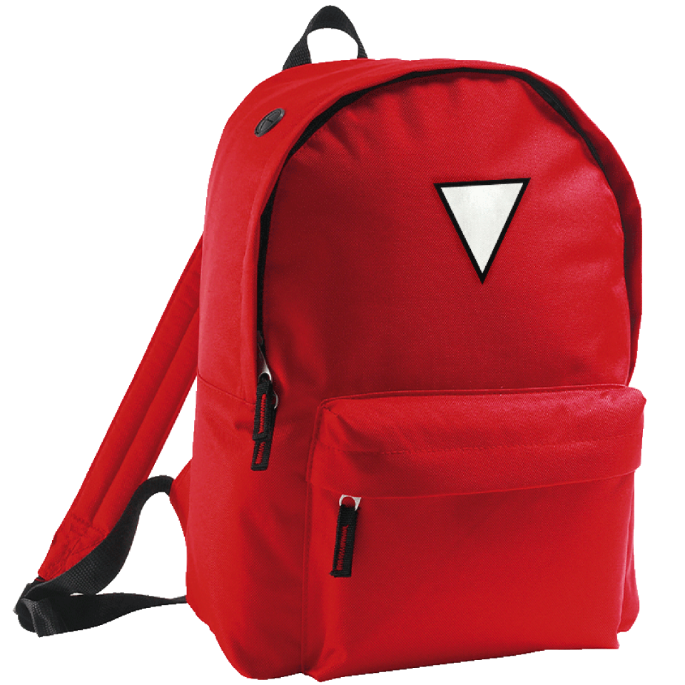 Mochila adulto con parche triangular personalizada