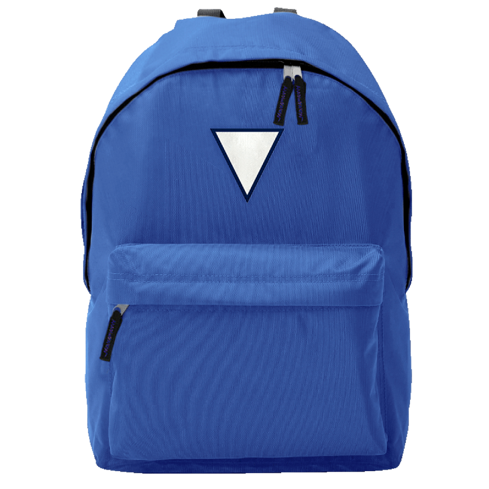 Mochila adulto con parche triangular personalizada