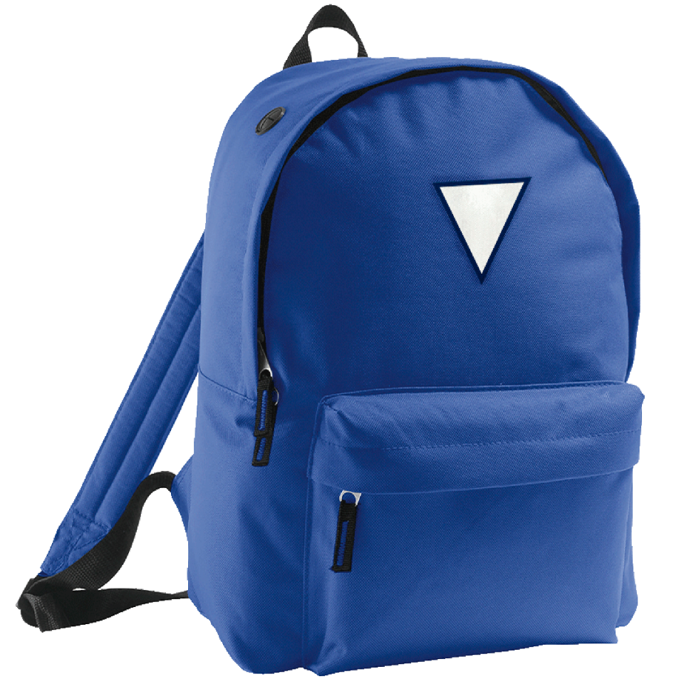 Mochila adulto con parche triangular personalizada