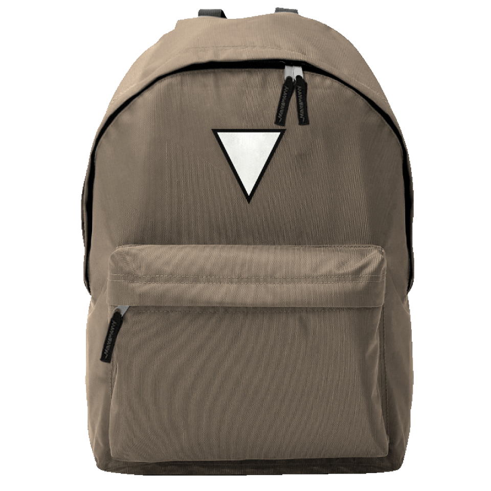 Mochila adulto con parche triangular personalizada