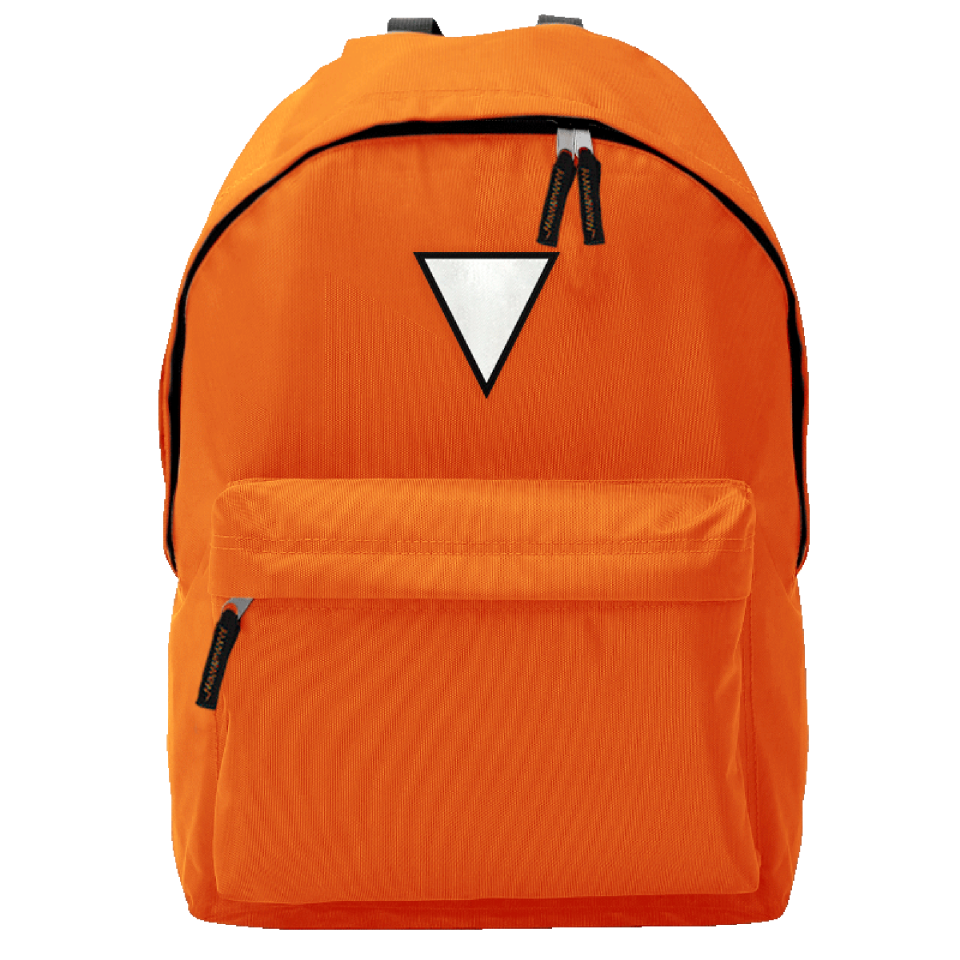 Mochila adulto con parche triangular personalizada