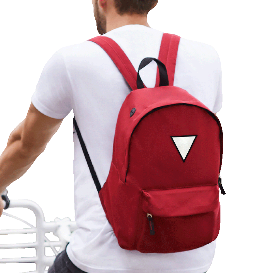 Mochila adulto con parche triangular personalizada