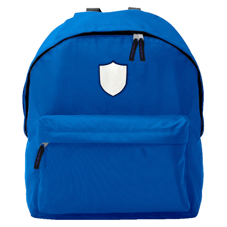 Mochila infantil con parche escudo 2 personalizada