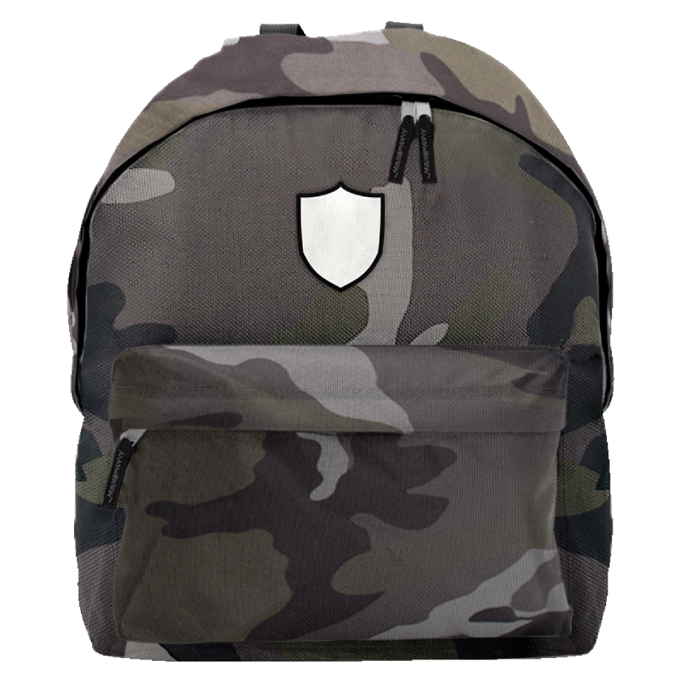 Mochila infantil con parche escudo 2 personalizada