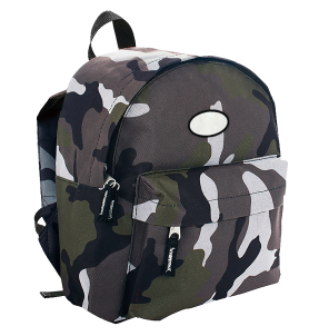 Mochila infantil con parche ovalado personalizada