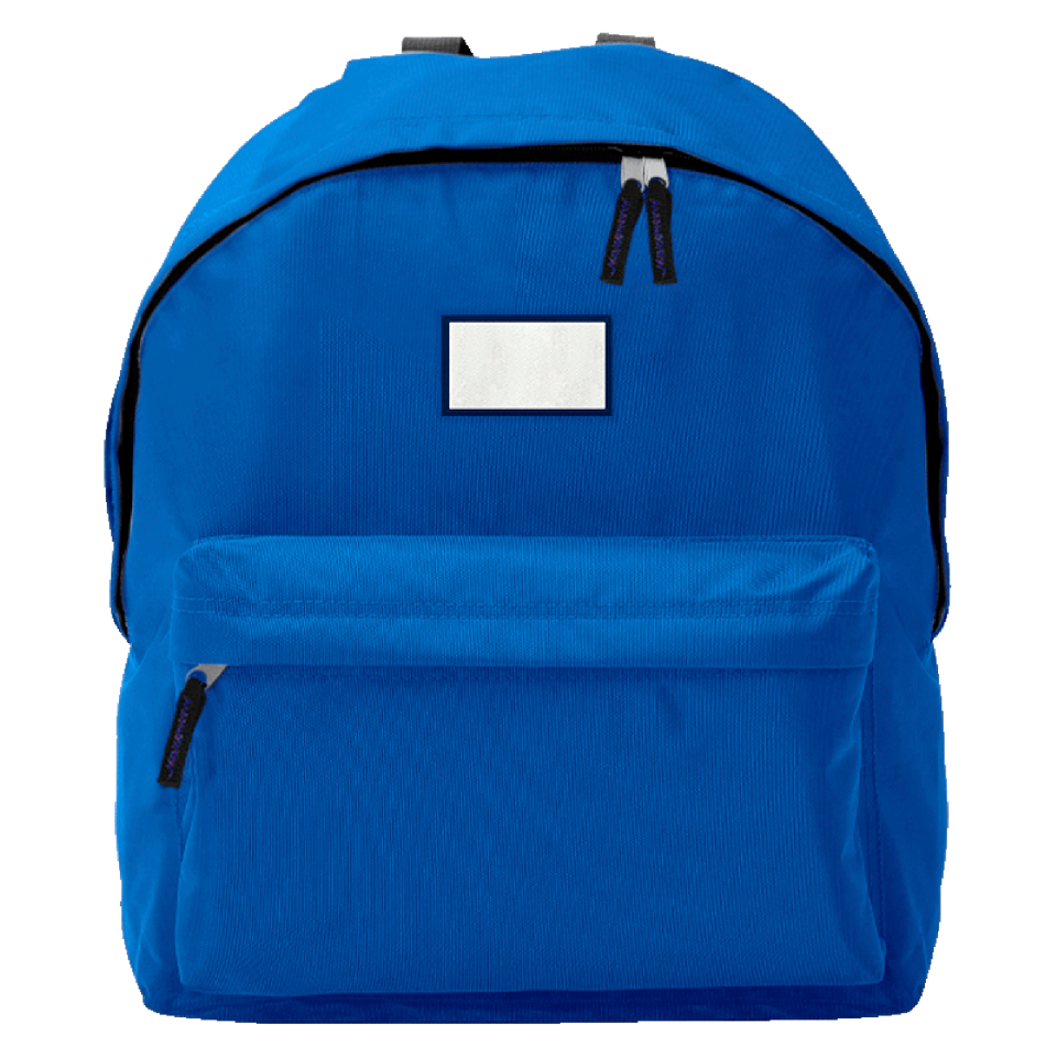 Mochila infantil con parche rectangular personalizada