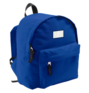 Mochila infantil con parche rectangular personalizada