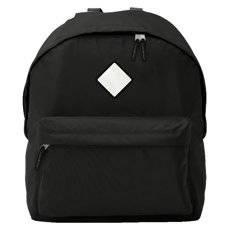 Mochila infantil con parche rombo personalizada