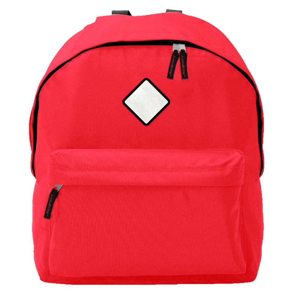 Mochila infantil con parche rombo personalizada