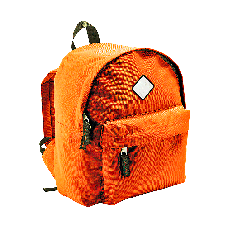 Mochila infantil con parche rombo personalizada