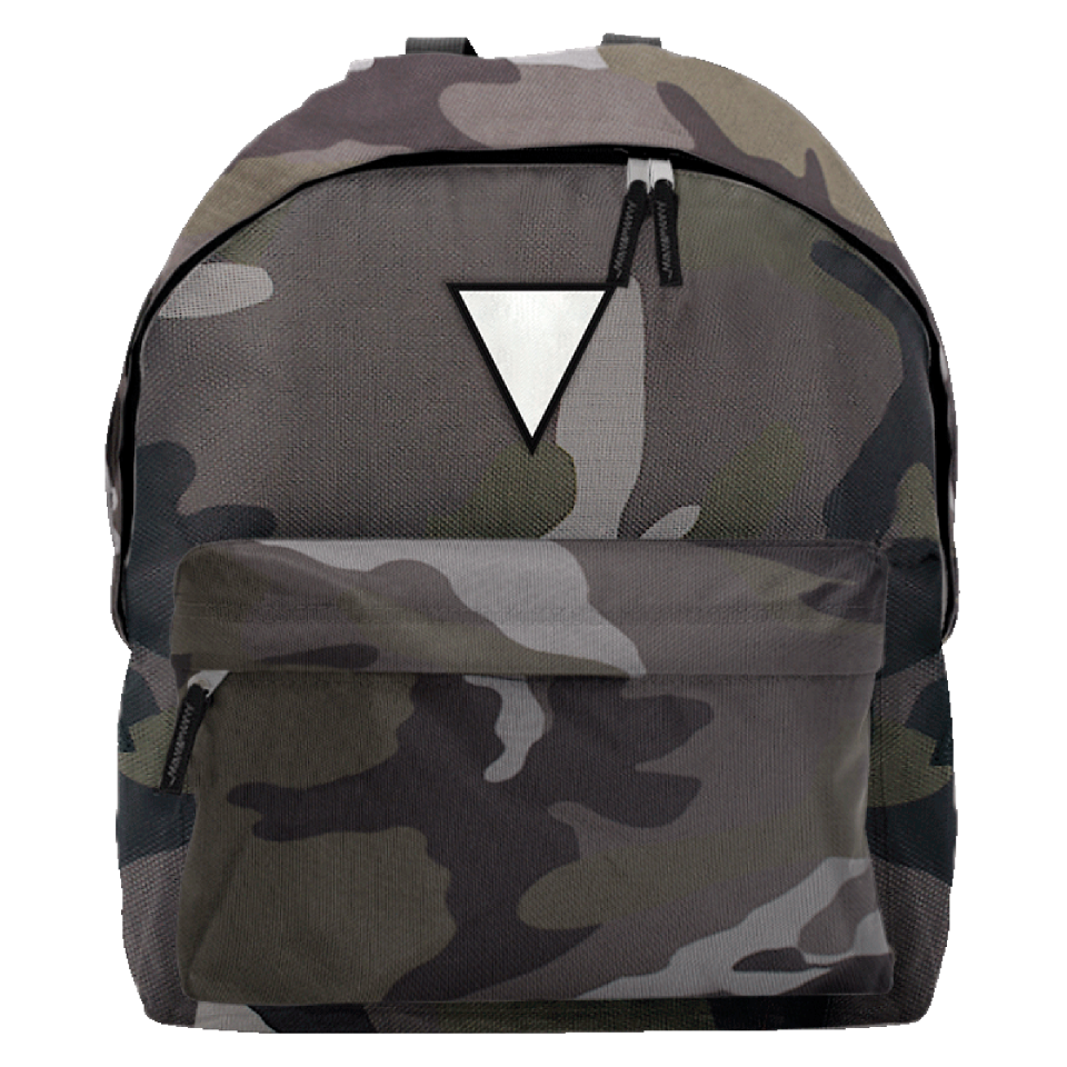 Mochila infantil con parche triangular personalizada