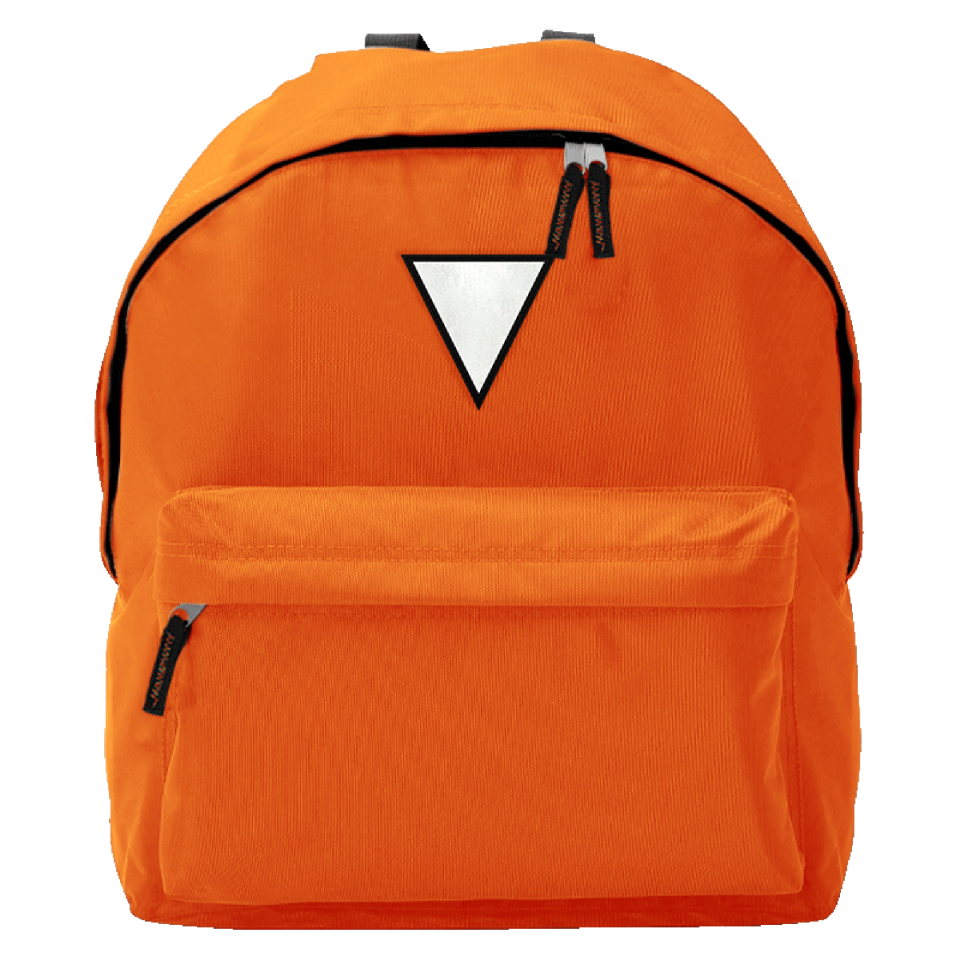 Mochila infantil con parche triangular personalizada