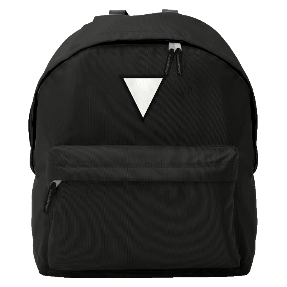 Mochila infantil con parche triangular personalizada