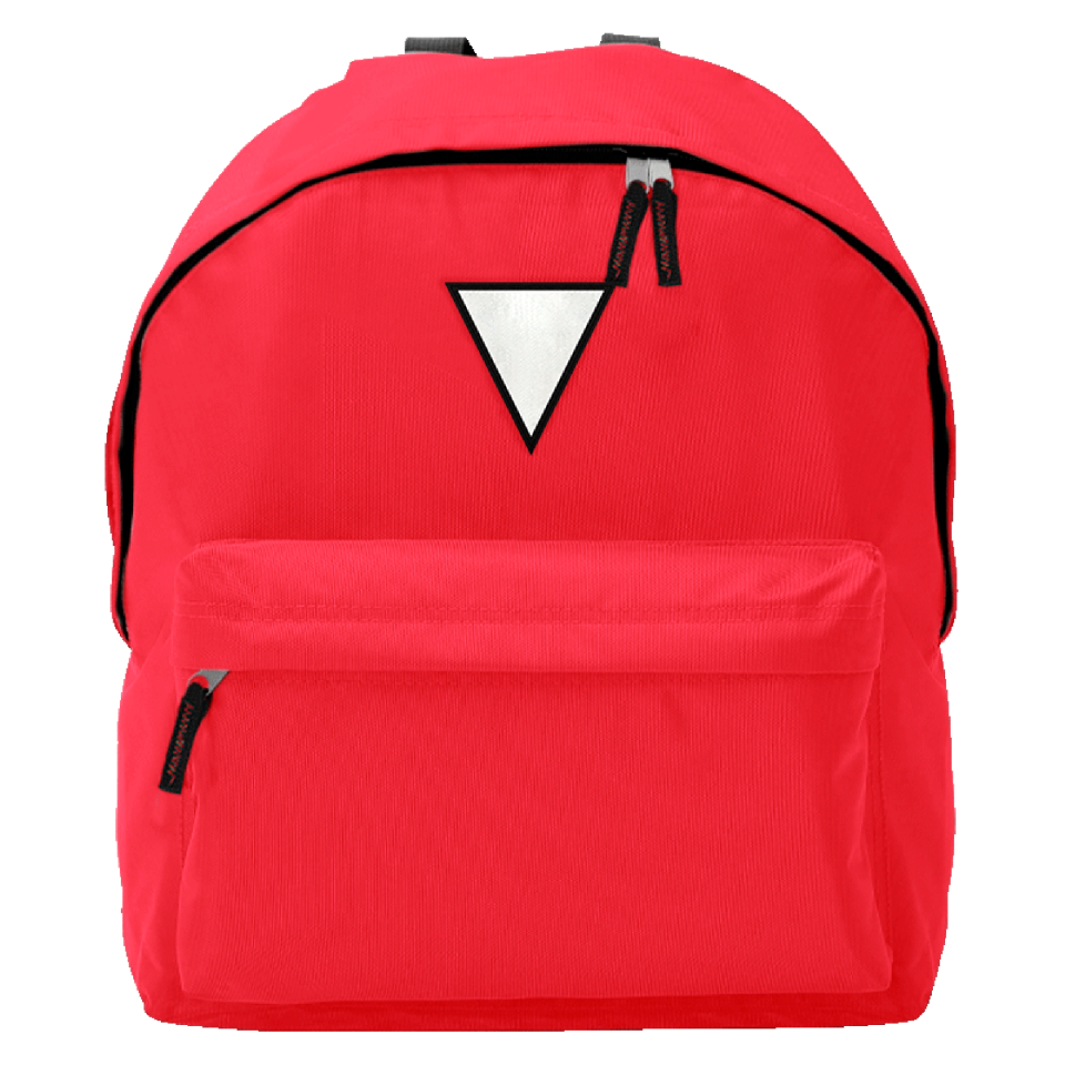 Mochila infantil con parche triangular personalizada