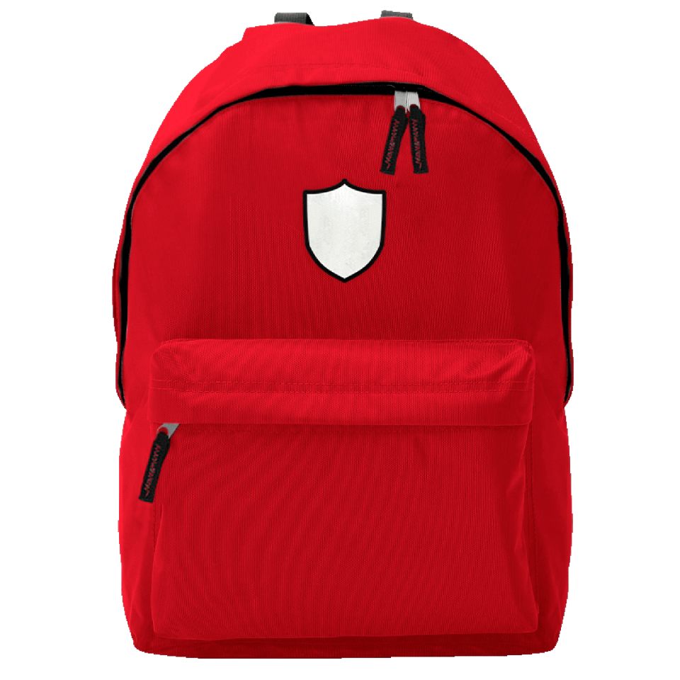Mochila adulto con parche escudo 2 personalizada