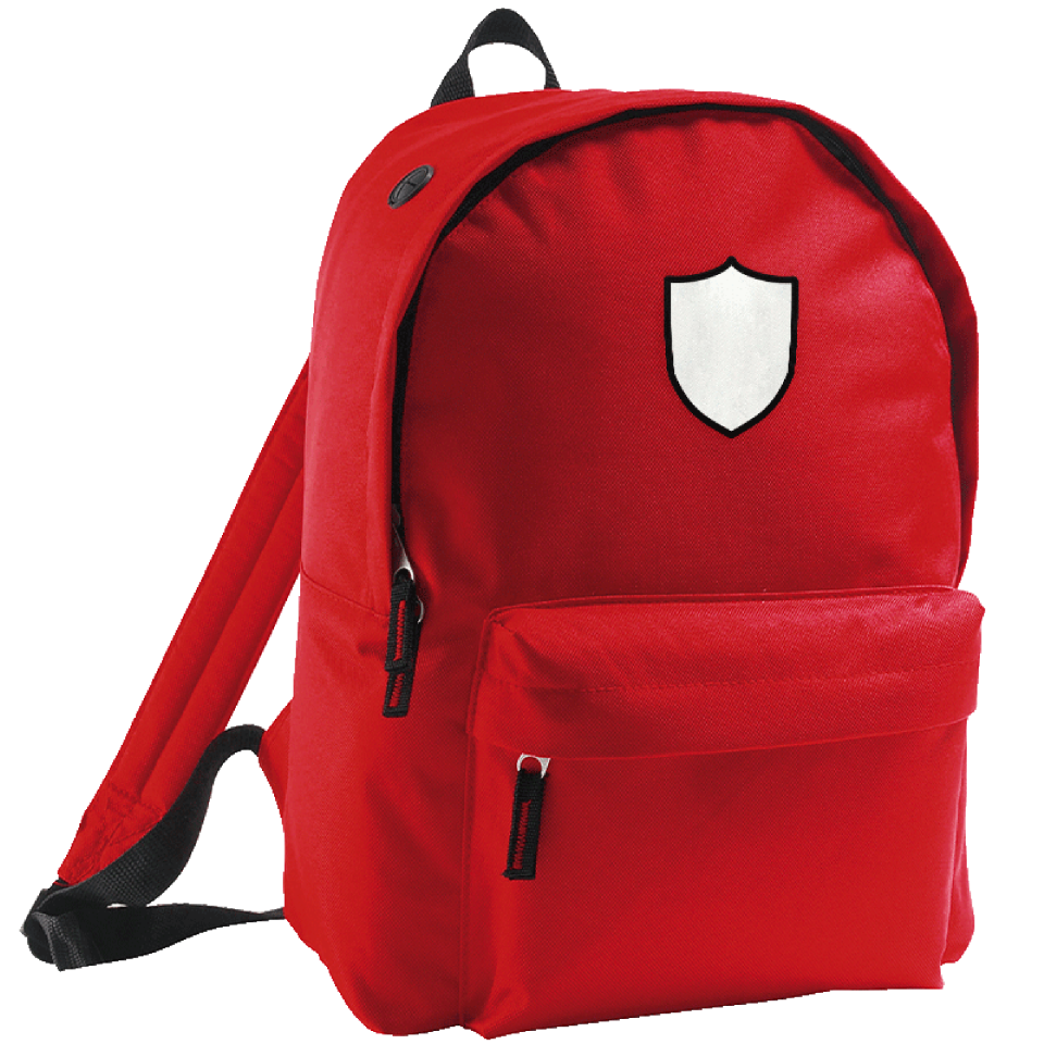 Mochila adulto con parche escudo 2 personalizada