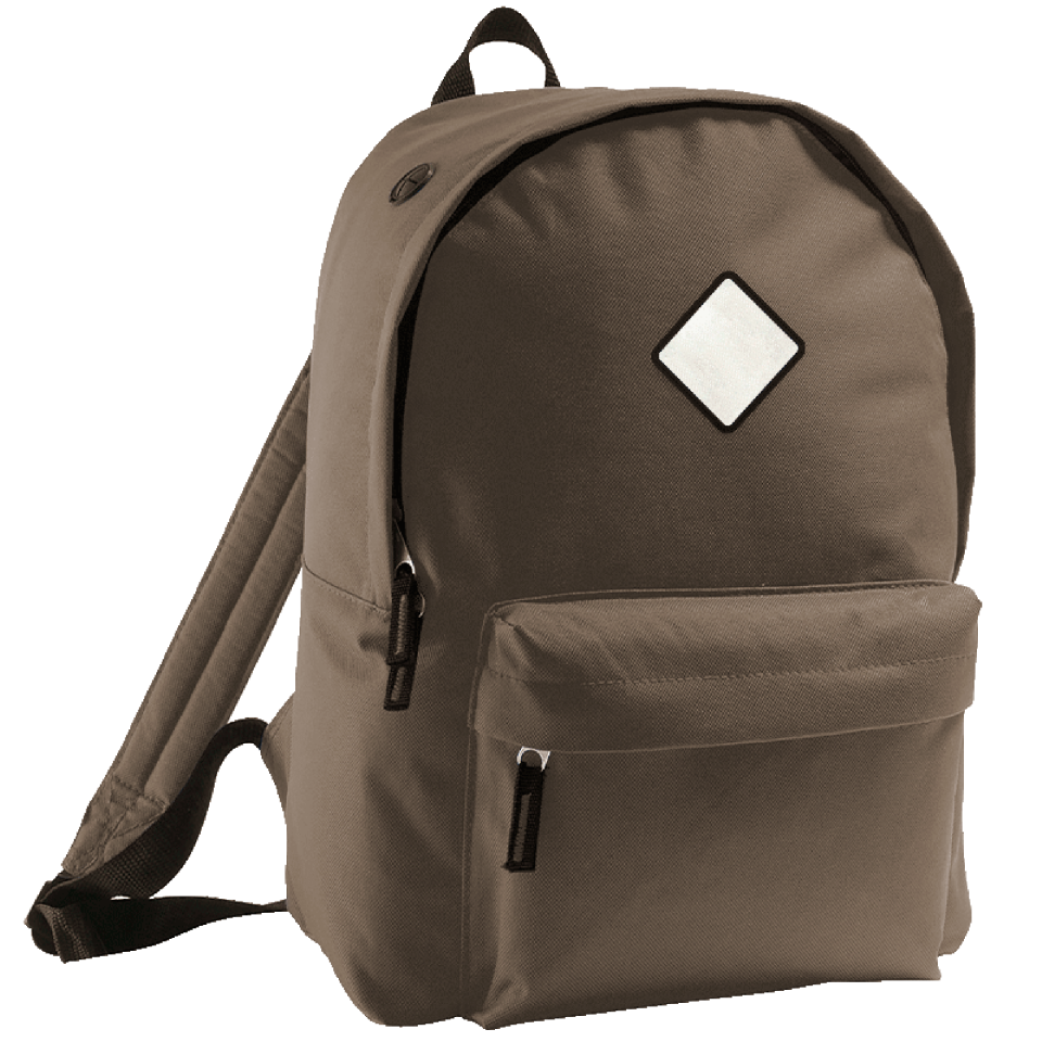 Mochila adulto con parche rombo personalizada