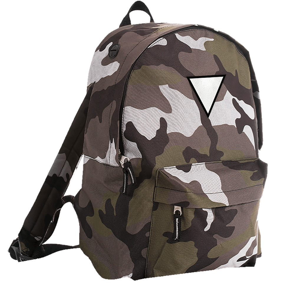 Mochila adulto con parche triangular personalizada