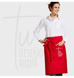Delantal medio personalizado