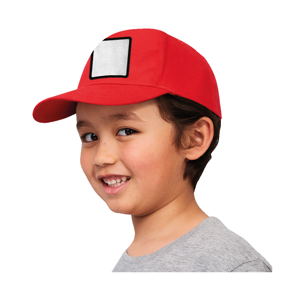 Gorra infantil con parche personalizado