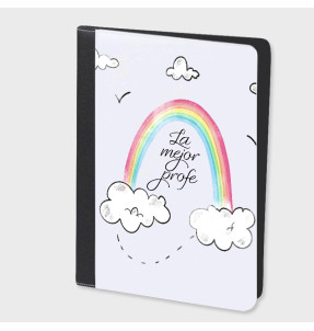 Carpeta para profesor: arco iris