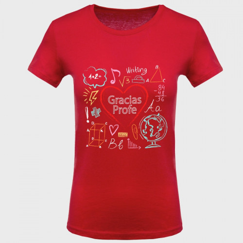Camiseta para profesora: gracias