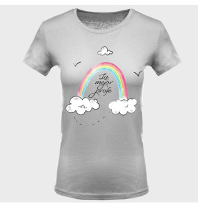 Camiseta para profesora: arco iris