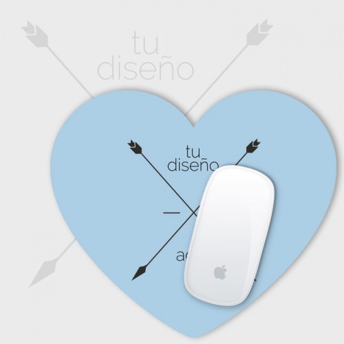 Alfombrilla forma corazon personalizada